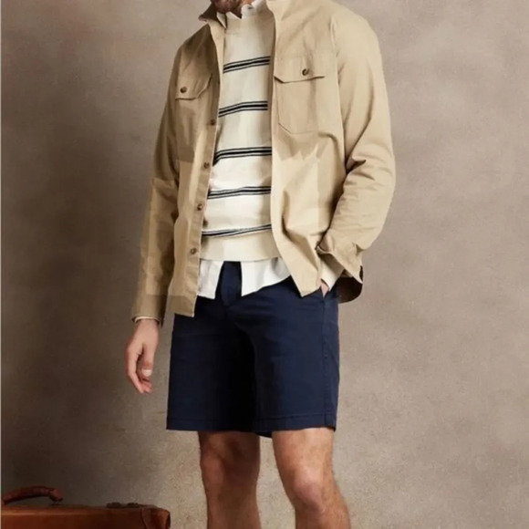 Banana Republic factory 9" LIVED-IN SHORT - Picture 1 of 5